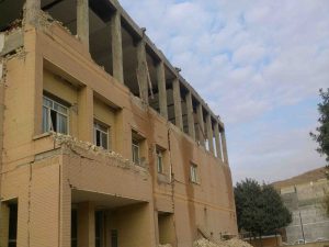 ارتقاء ساختمان آسیب دیده کرمانشاه