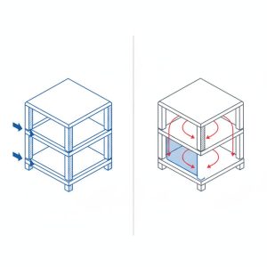 در مقاوم‌سازی، تمرکز اصلی بر این است که سازه بتواند الزامات آیین‌نامه‌ای جدید یا به‌روزشده را برآورده کند.
